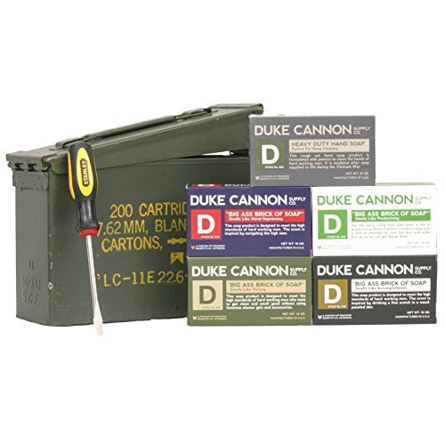 Coffret cadeau de canettes de munitions Duke Cannon en édition limitée, boîte de campagne militaire américaine