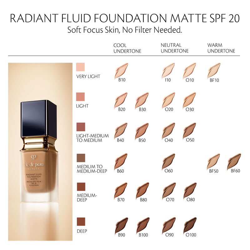 Clé de Peau Beauté, Radiant Fluid Foundation Matte SPF 20, O50