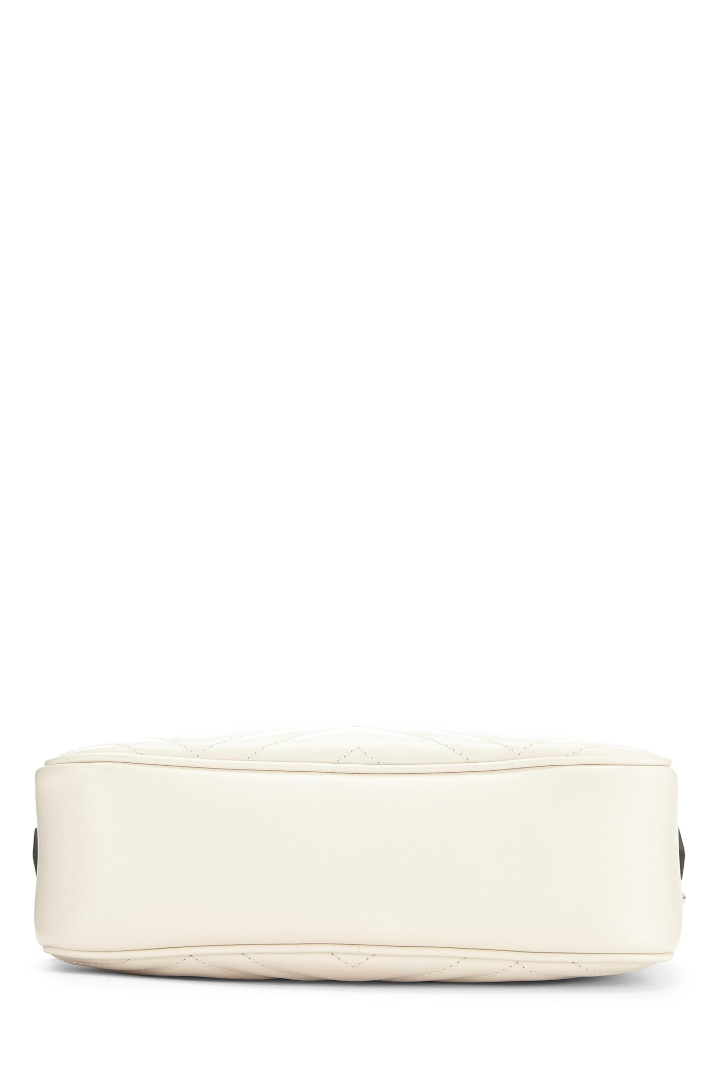 Gucci, petit sac bandoulière GG Marmont en cuir blanc d'occasion, blanc