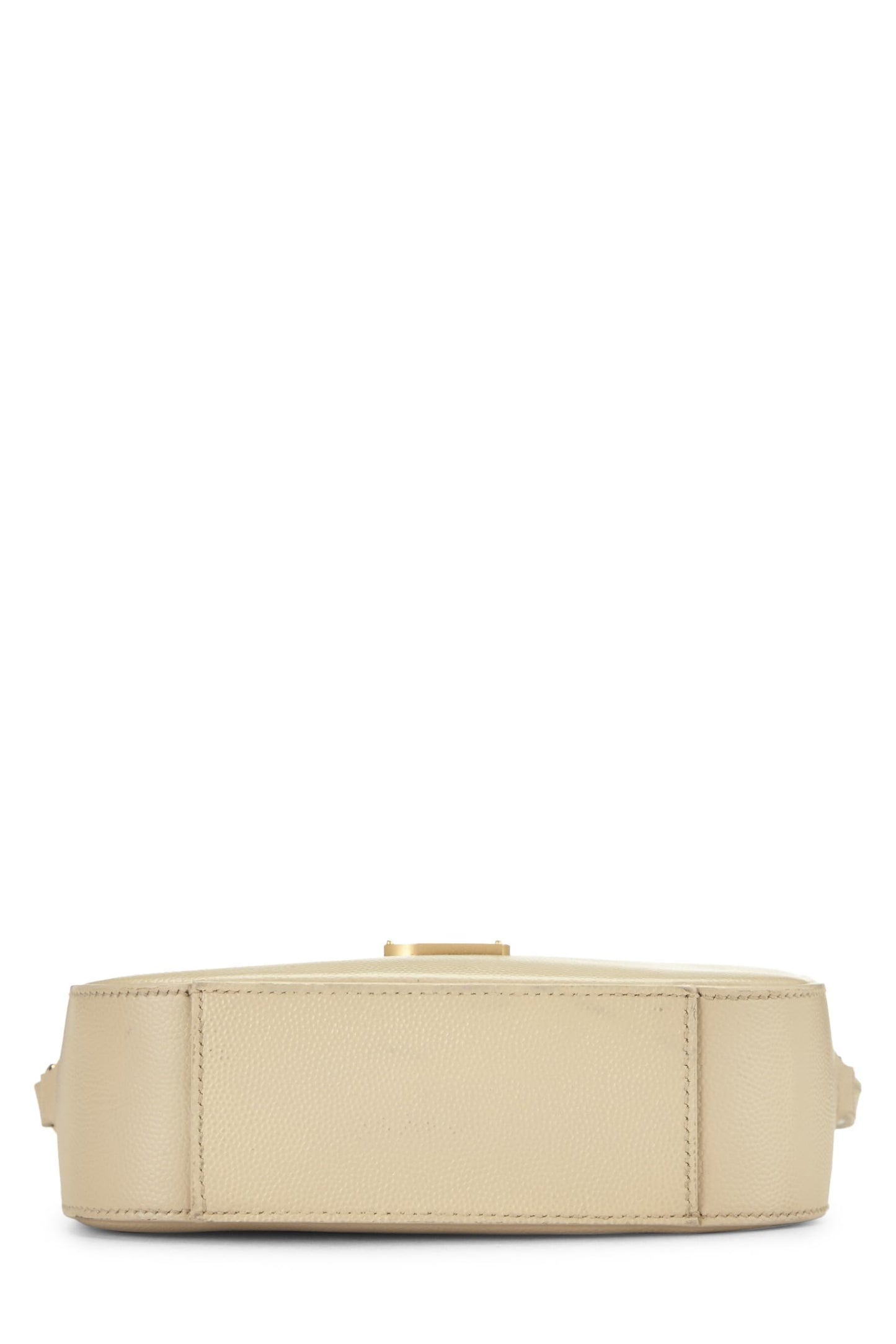 Yves Saint Laurent, sac à main Lou Camera Mini en cuir beige d'occasion, beige