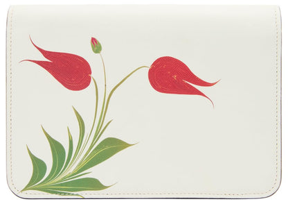 Oscar de la Renta, Tulip Printed O Pochette, Ivory Multi