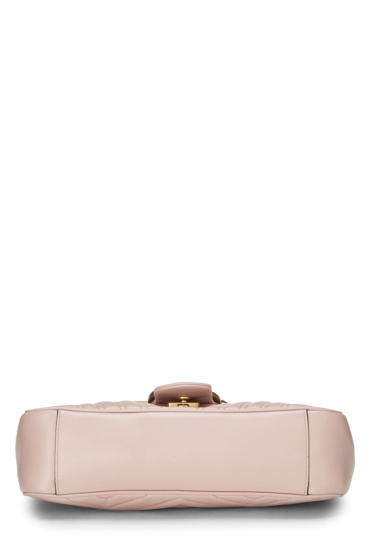 Gucci, sac à bandoulière GG Marmont en cuir rose d'occasion, petit modèle, rose