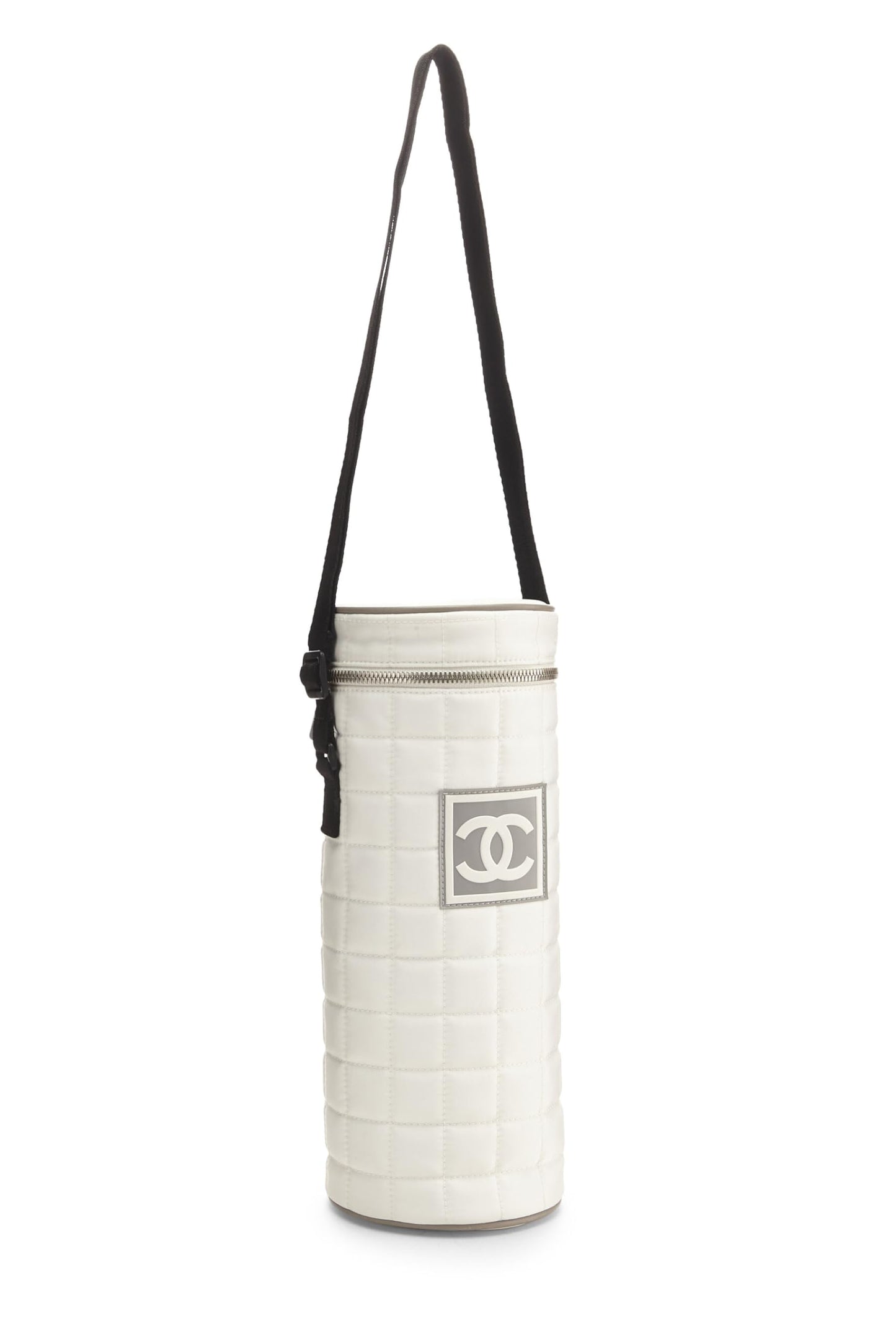 Porte-bouteille Sportline en nylon blanc d'occasion Chanel, blanc