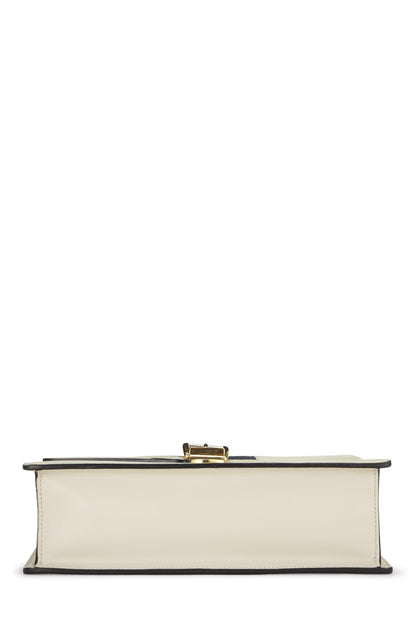 Gucci, petit sac à bandoulière Sylvie en cuir blanc d'occasion, blanc