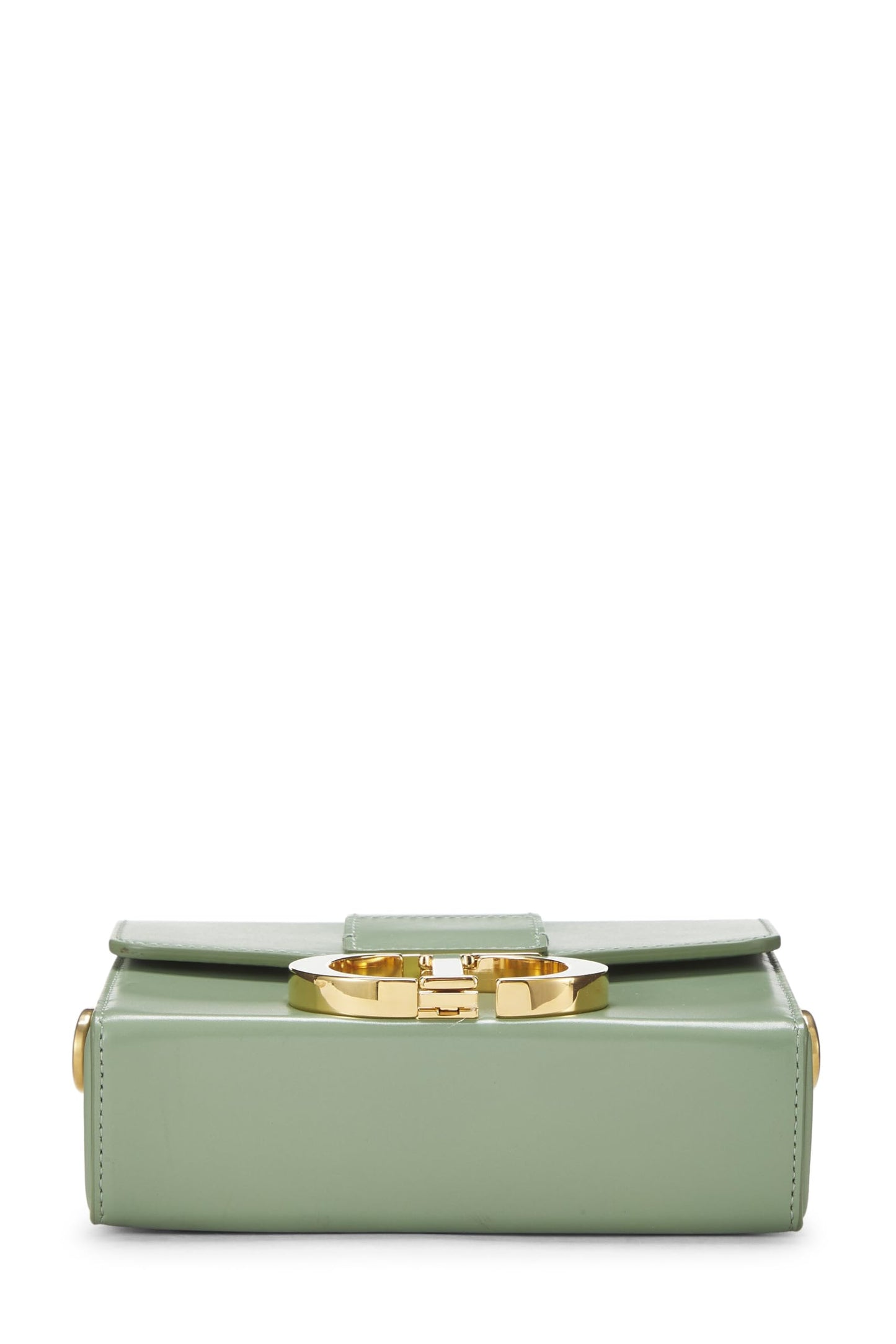 Dior, sac Box 30 Montaigne en cuir de veau vert d'occasion, vert