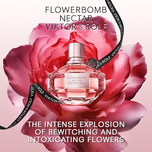 Viktor&amp;Rolf - Flowerbomb Nectar Eau de Parfum - Parfum Femme - Floral, Épicé et Chaud - Avec des Notes de Poudre à Canon et de Vanille - 3 Fl Oz