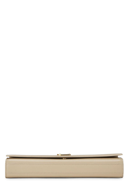 Yves Saint Laurent, Pochette Cassandre en cuir de veau beige pré-aimée, Beige