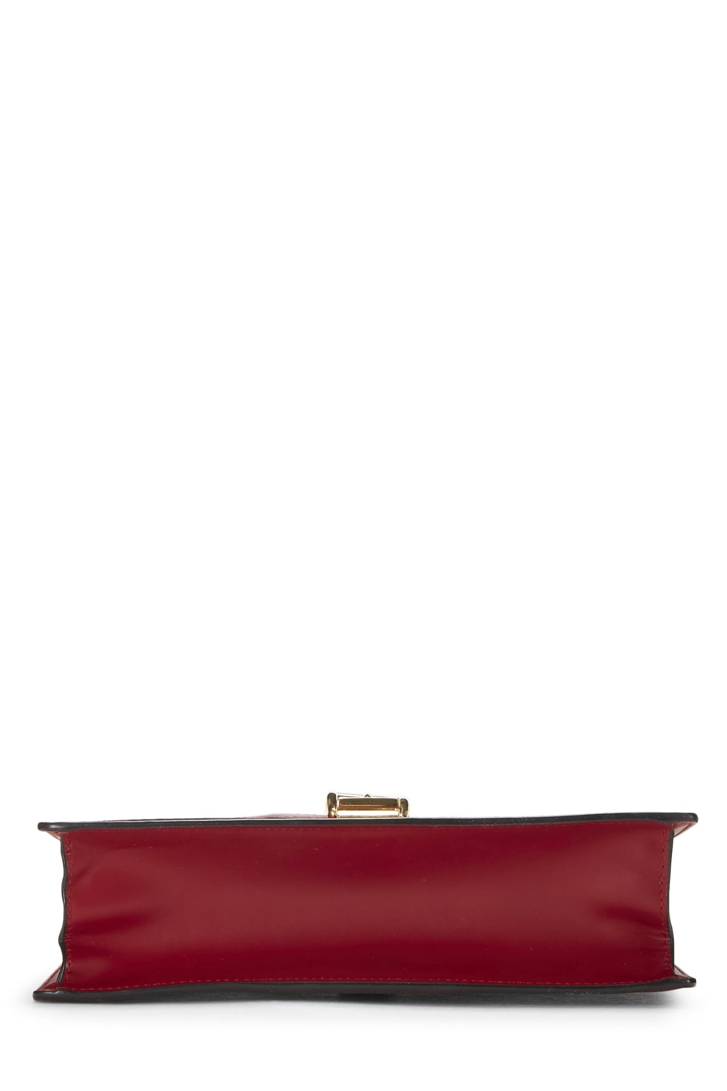 Gucci, Pre-Loved Red Leather Sylvie Shoulder Bag, Red