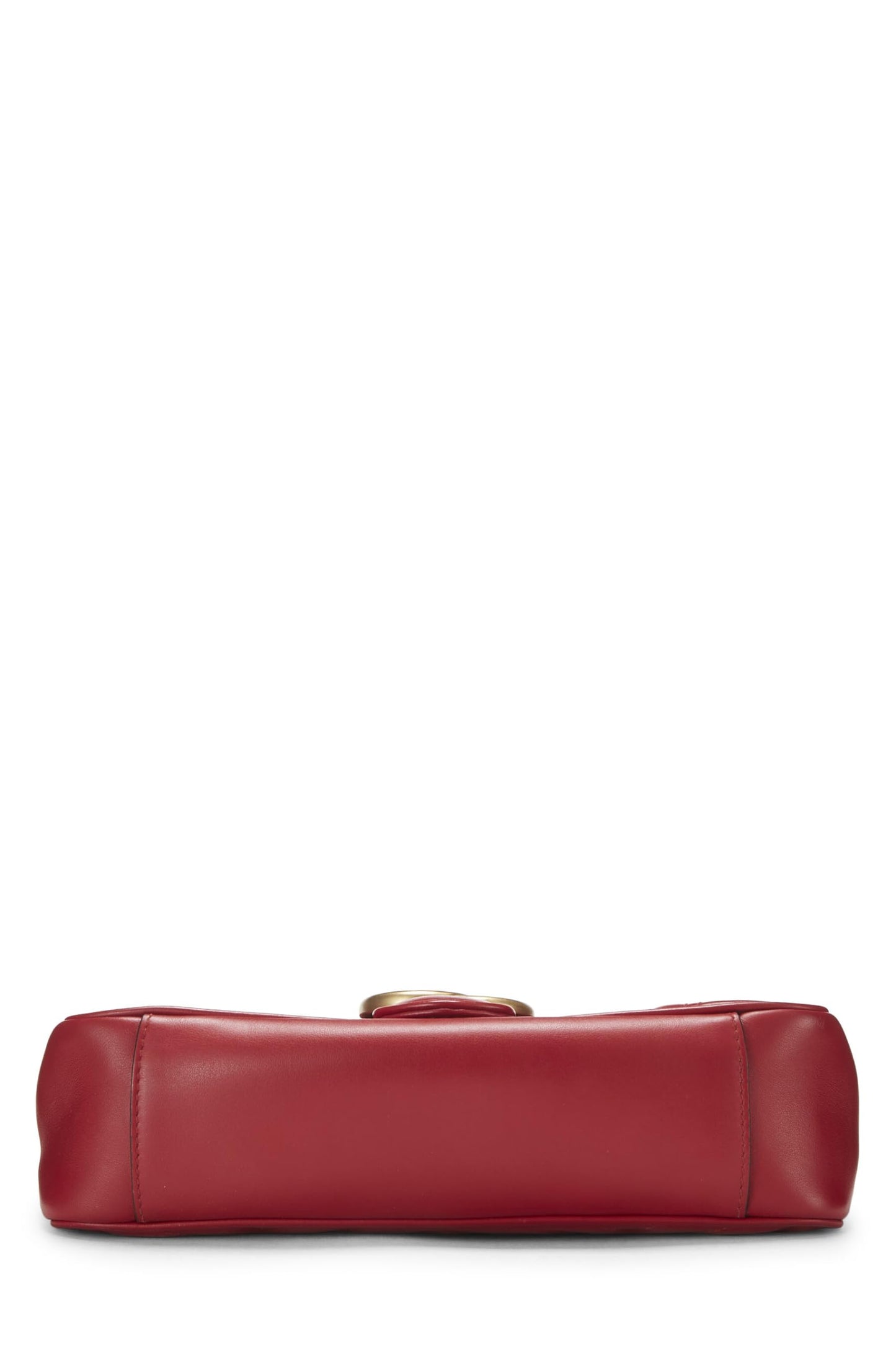 Gucci, sac à bandoulière GG Marmont en cuir rouge d'occasion, petit modèle, rouge