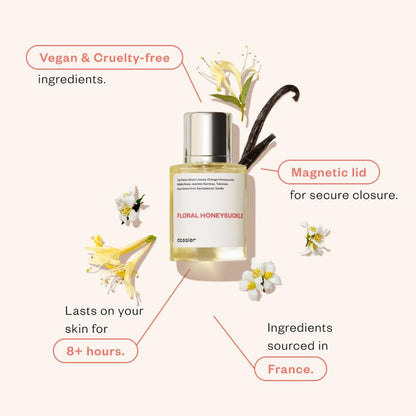 Dossier - Floral Honeysuckle - Eau de Parfum - Inspired by G.Bloom - Perfume Luxury - Pure Infused - Paraben Free - Vegan - For Women Men Unisex - Fragrance 1,70z (Spray 50ml)