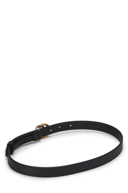 Gucci, Ceinture en cuir Gucci Signature noire d'occasion 85, noire