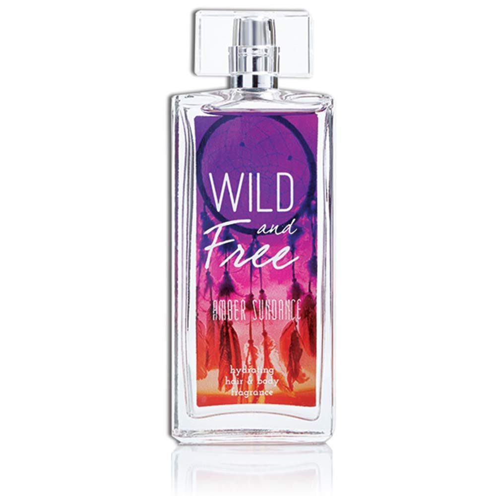 Parfum hydratant pour le corps et les cheveux pour femmes Tru Western Wild and Free Amber Sundance, 100 ml (3,4 fl oz) - Notes d'agrumes, de crème de noix de coco, de gardénia, de bois de santal et d'ambre