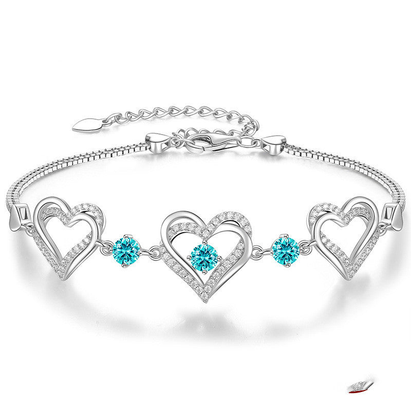 Bracelet en cristal pour douze anniversaires, bijou de personnalité tendance pour la main