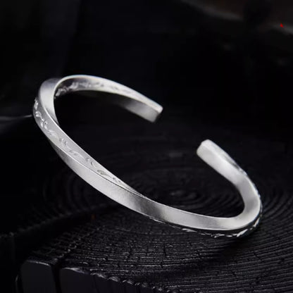 Pulsera de batalla vikinga de plata de ley 999 para hombre