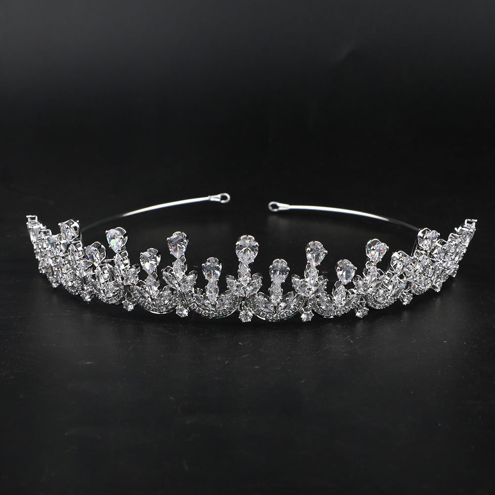 High-end Zircon Crown Light Luxury Bridal Accessories