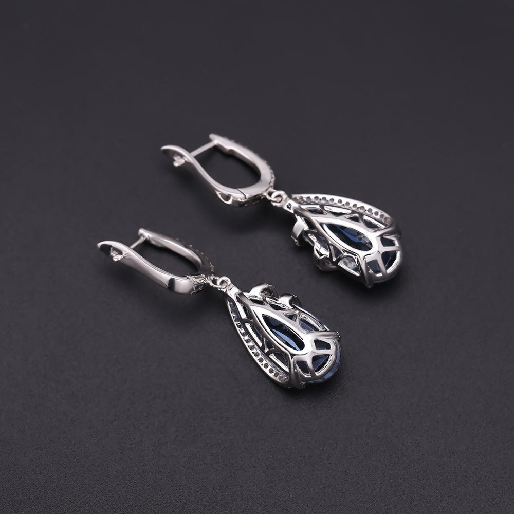 Women's Fashion Gemstone Colored Gems Earrings