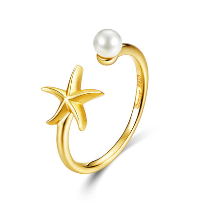 Cadena de clavícula con forma de estrella de mar