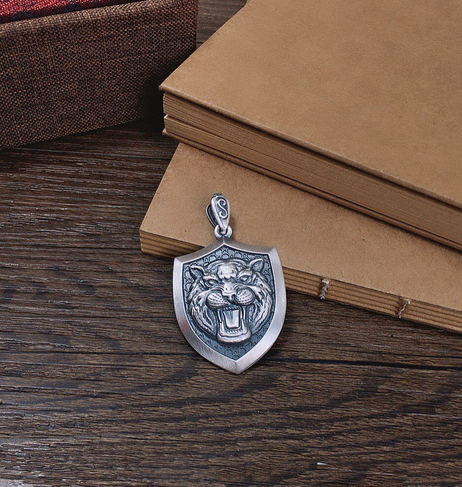 Men's Lion Tiger Head Domineering Pendant