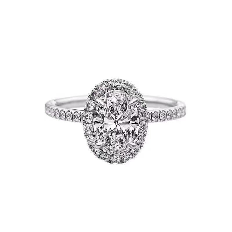 Pigeon Diamond Ring Egg Shaped Diamond Proposal