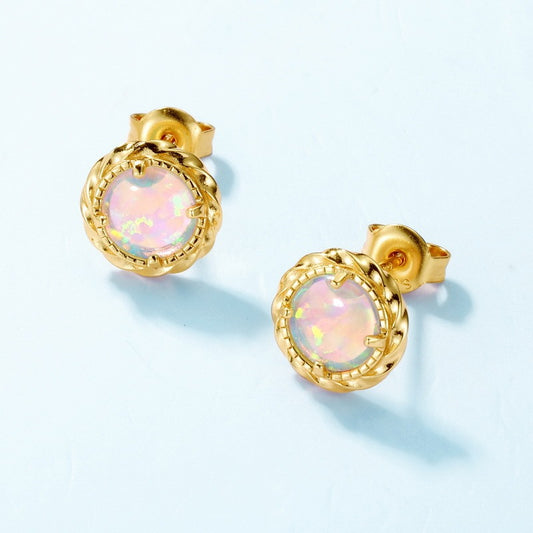 New Fashion Simple Opal Earrings