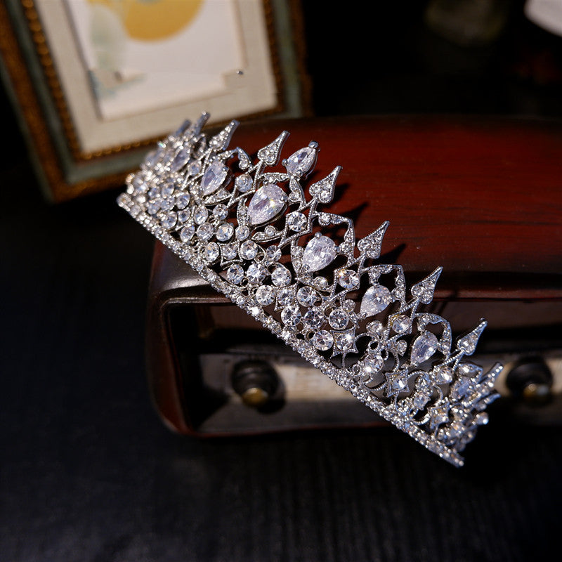 High-end Niche Luxury Elegant Zircon Bridal Crown