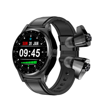 Montre intelligente GT66 TWS 2 en 1 Bluetooth HD Appel vocal