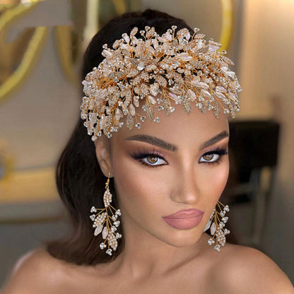 Wedding Headwear New Golden Luxury Creative Hair Accessories