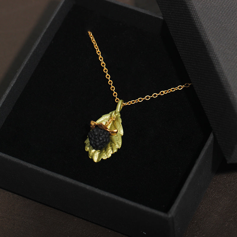 Plant Jewelry Leaf Necklace Mori Style Short Necklace Female