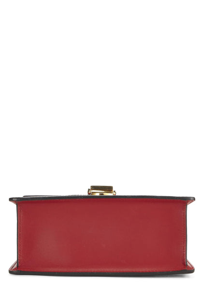 Gucci, Sylvie Mini en cuir rouge d'occasion, rouge