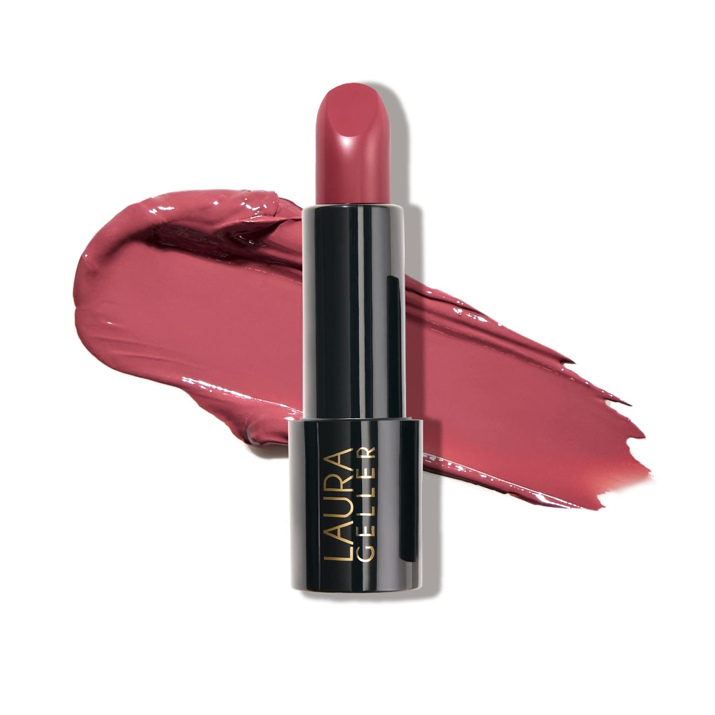 LAURA GELLER NEW YORK Modern Classic Lipstick - Real Rosy - Ultra-Rich Color - Luxurious and Lightweight - Cream Finish