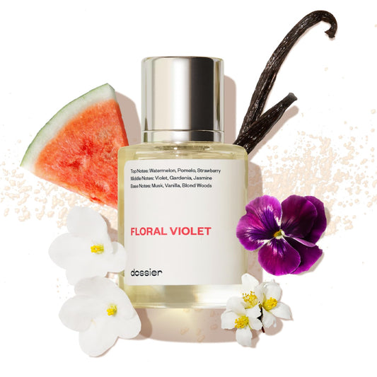 Dossier - Floral Violet - Eau de Parfum - Inspired by M.Jacobs Daisy - Perfume Luxury - Paraben Free - Vegan - For Women Men Unisex - Fragrance 1,70z (Spray 50ml)