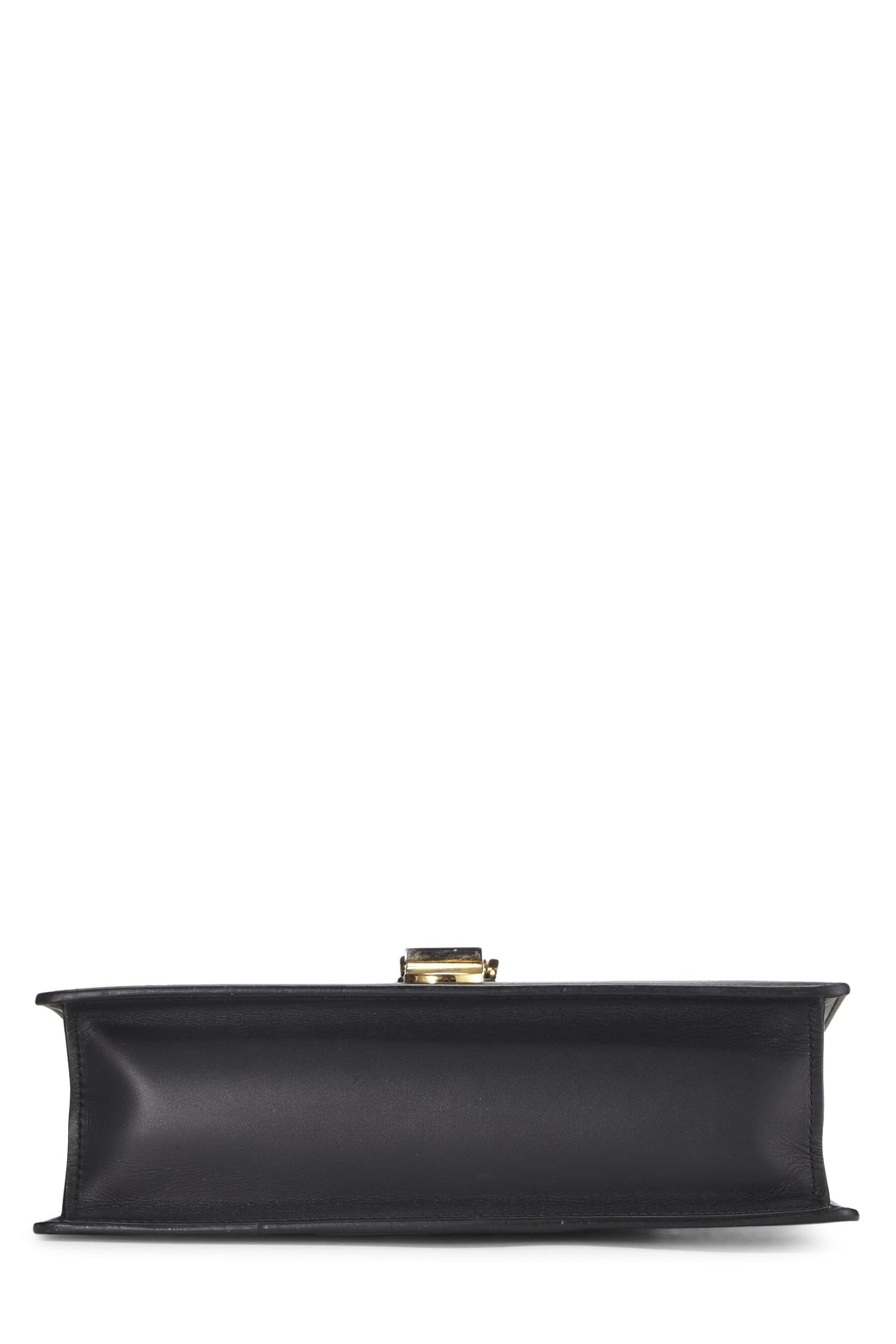 Gucci, petit sac bandoulière en cuir noir Web Sylvie d'occasion, noir