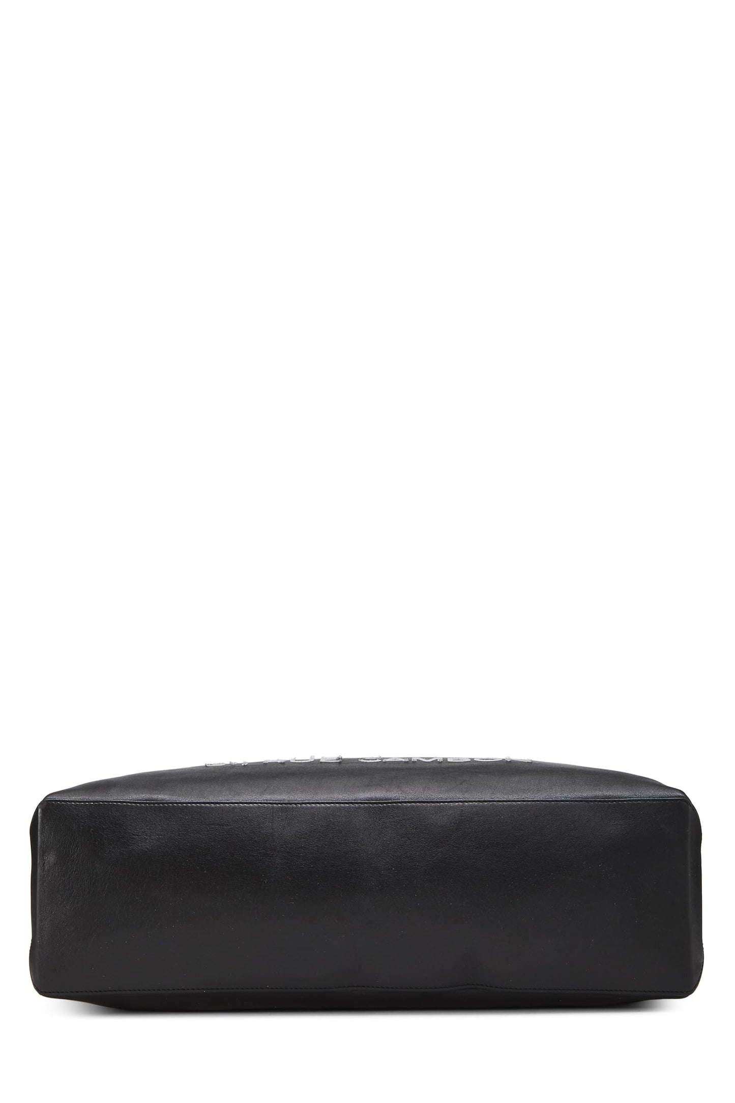 Chanel, sac fourre-tout Essential Rue Cambon en cuir noir d'occasion, taille moyenne, noir