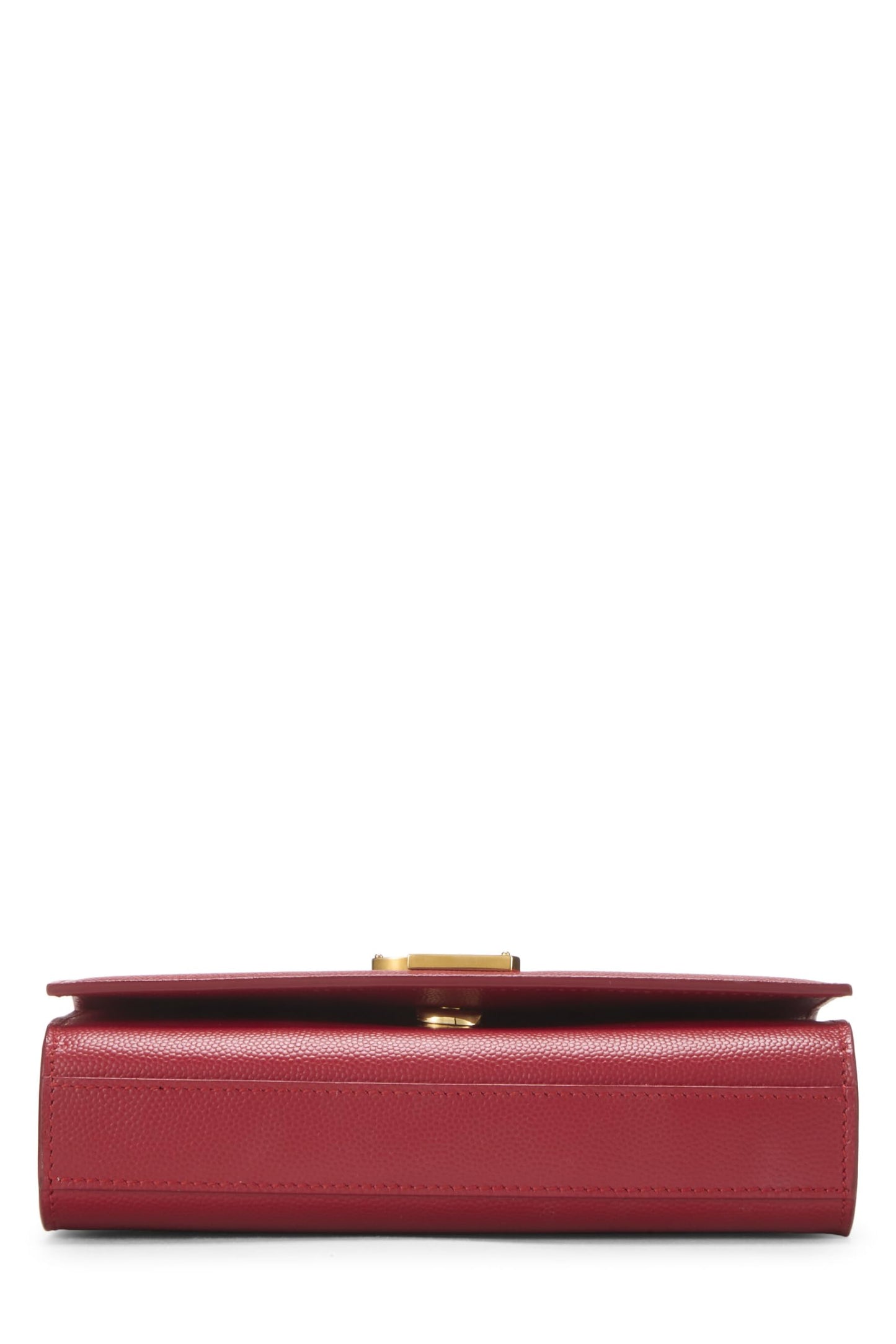 Yves Saint Laurent, Pre-Loved Red Leather Kate Chain Bag Mini, Red