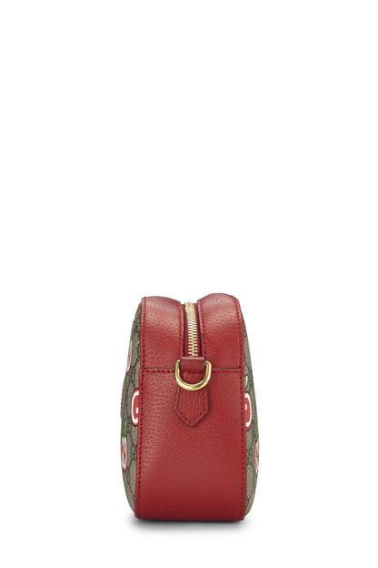 Gucci, sac photo Apple en toile GG Supreme d'origine d'occasion, rouge