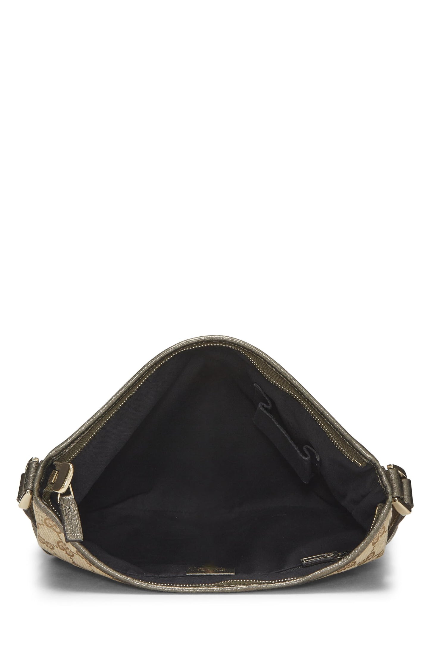 Gucci, Bolso bandolera Abbey de lona GG original dorado Pre-Loved, Dorado