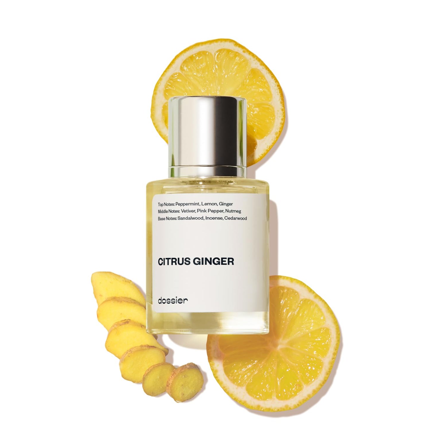 Dossier - Citrus Ginger - Eau de Parfum - Inspired By Bleu De Cha nel Fragrance - Perfume Luxury - Pure Infused - For Women Men Unisex - Fragrance 1,70z (50ml)