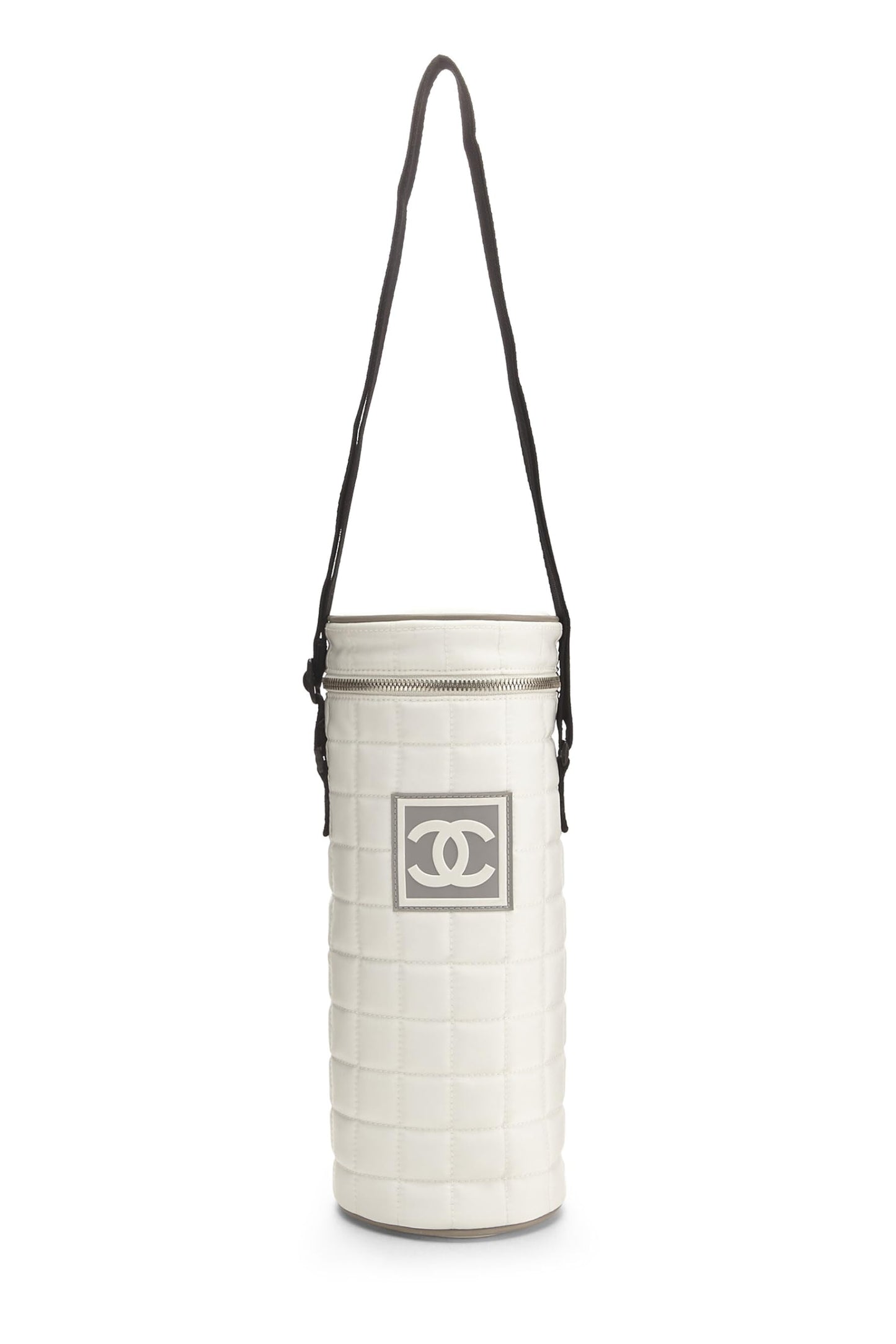 Porte-bouteille Sportline en nylon blanc d'occasion Chanel, blanc