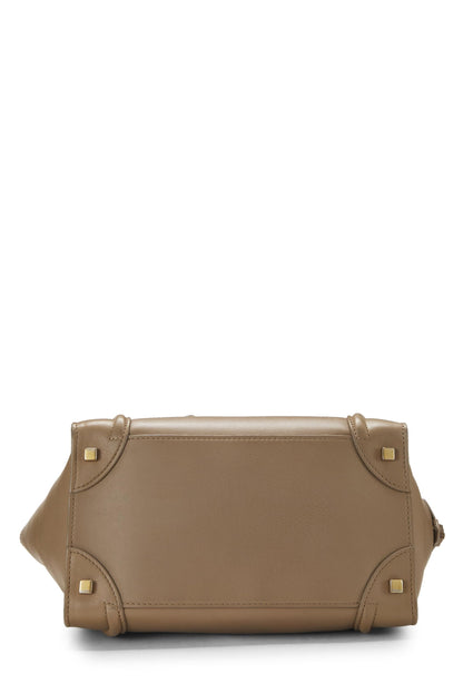 Céline, Mini-valise en cuir de veau beige d'occasion, beige