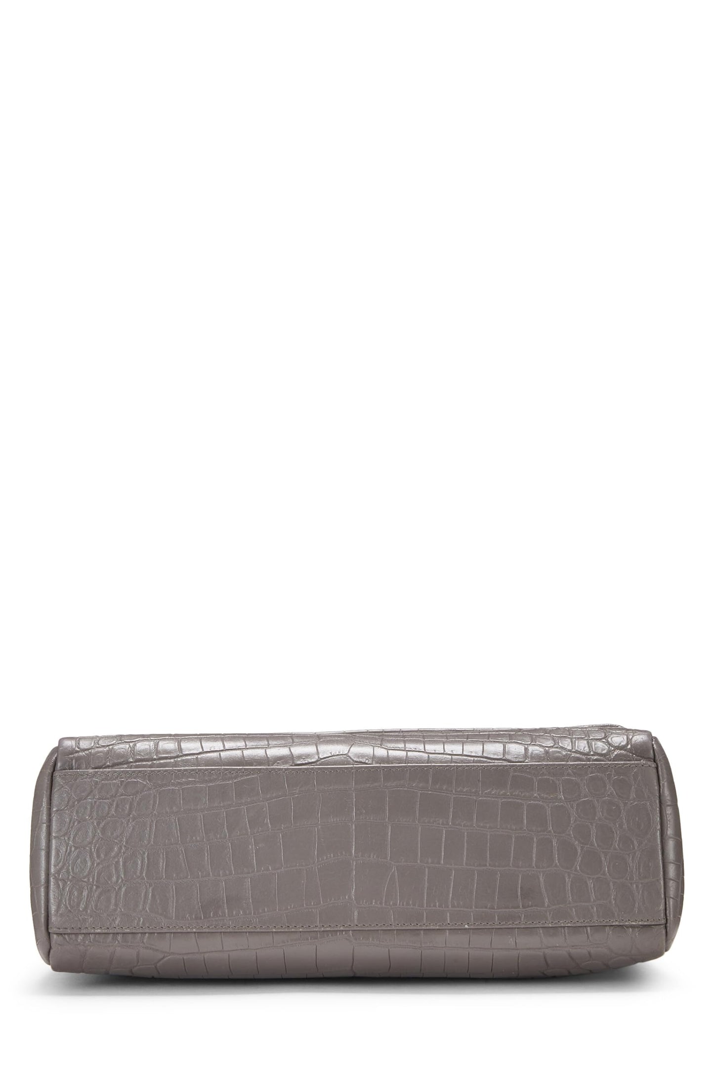 Yves Saint Laurent, Pre-Loved Cocodrilo Gris En Relieve West Hollywood, Gris