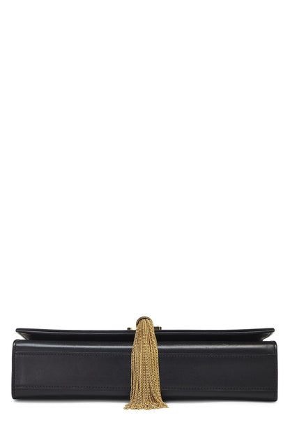 Saint Laurent, Pre-Loved Black Calfskin Kate with Tassel Medium, Black