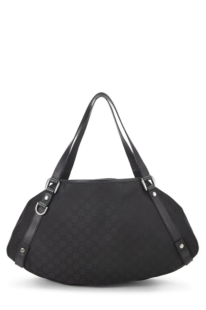 Gucci, Pre-Loved Black Original GG Nylon Abbey Tote, Black