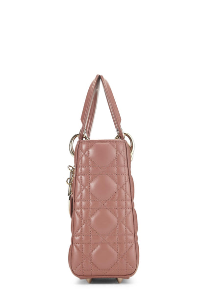 Dior, Pre-Loved Pink Cannage Lambskin My ABCDior Lady Dior Small, Pink