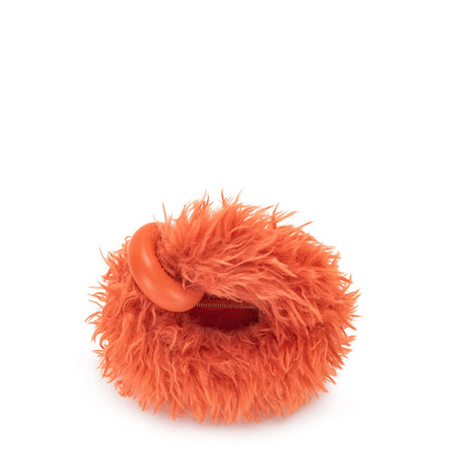 JW PEI Women's Abacus Faux Fur Mini Top Handle Bag (Orange)