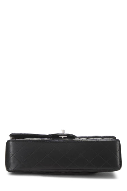 Chanel, Pre-Loved Black Quilted Lambskin Classic Double Flap Medium, Black