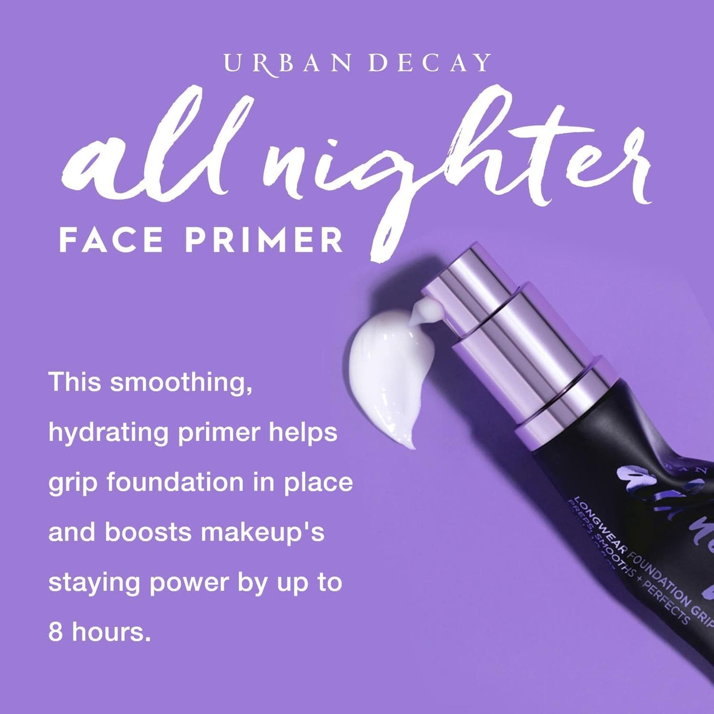 Urban Decay All Nighter Face Primer + Paquete de spray fijador de viaje - Maquillaje de larga duración - Spray fijador de acabado natural (1 fl oz) + Primer de maquillaje (1 fl oz)