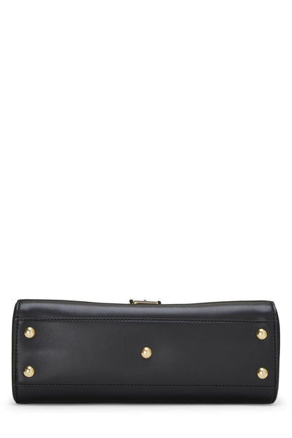 Gucci, sac fourre-tout Sylvie Medium en cuir noir d'occasion, noir