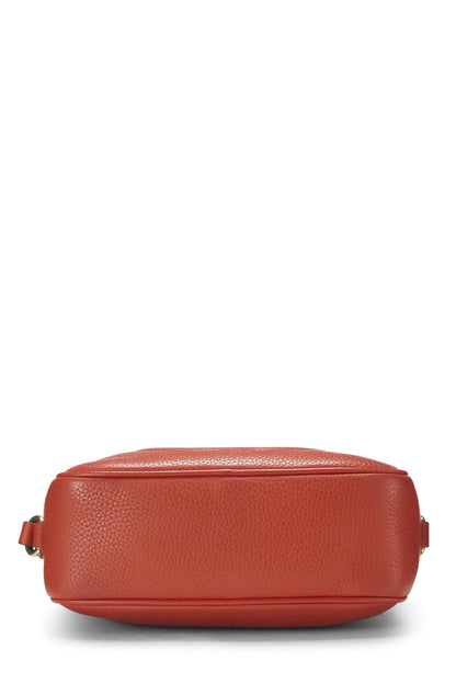 Gucci, Soho Disco en cuir grainé orange d'occasion, orange