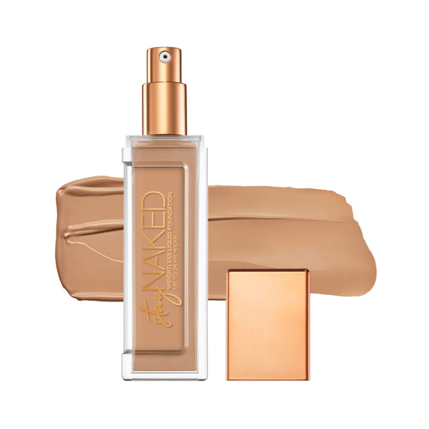 Fond de teint liquide léger Urban Decay Stay Naked (30CP - Light Cool - Rosy Undertone), maquillage du visage imperméable, couvrance moyenne modulable sans agglutination, fini mat comme une vraie peau - 1 fl oz