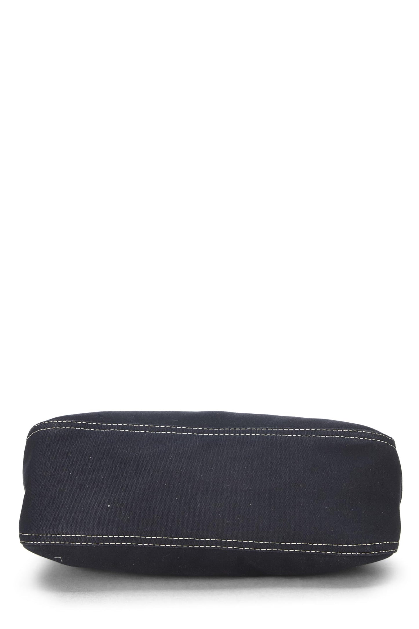 Fendi, Pre-Loved Navy Canvas Shoulder Bag Small, Navy